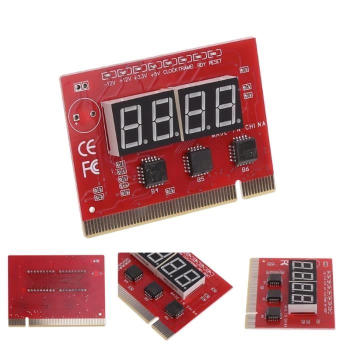 Test de Diagnostic pour ordinateur, carte mère PCI POST-Test à 4 ...