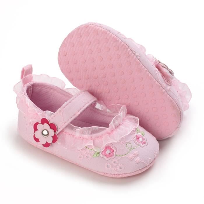 Sandales Princesse Pour Bébé Fille - Chaussures Mignonnes à Boucles, Semelle Caoutchouc Douce - Idéal Pour Fêtes Et Quotidien