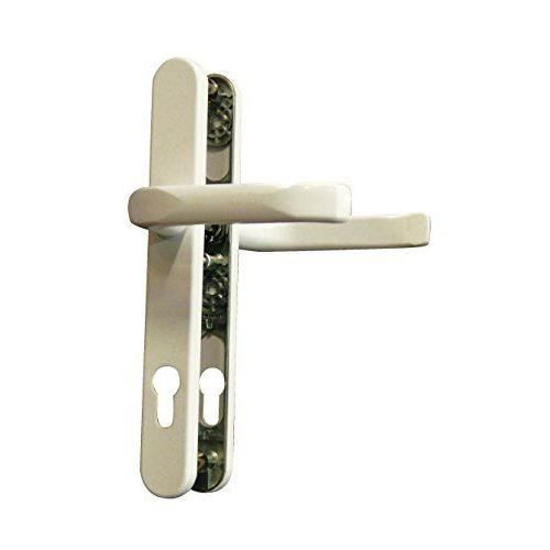 Alpertec garniture de porte à levier schmalrahmengarnitur schildgarnitur 92 mm, 8 mm carré blanc -poussoirs - 40315700