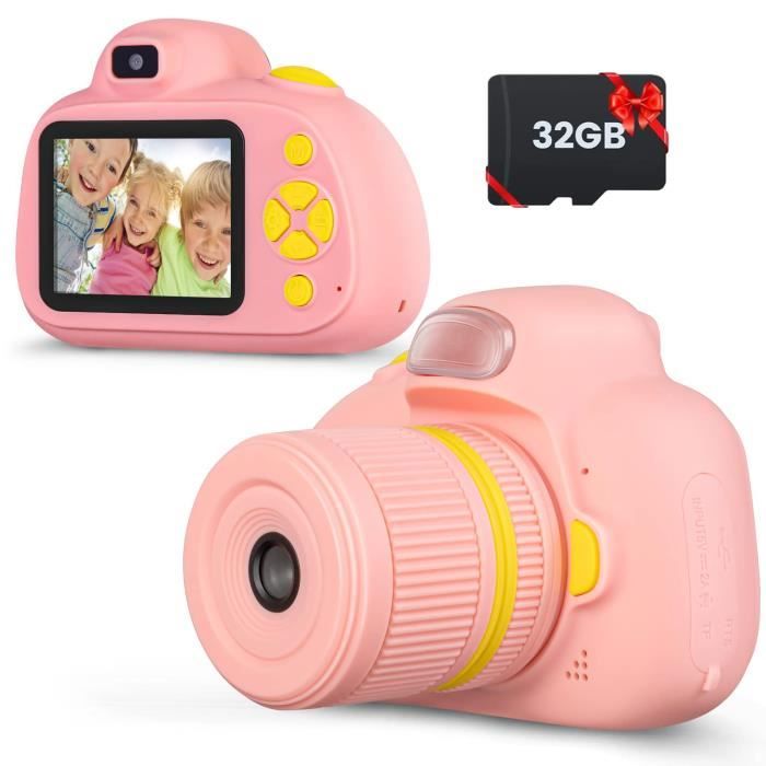 Appareil Photo Instantané Enfant 1080P – Caméra Numérique Avec Imprimante Intégrée, Carte 32Go Et Papier Thermo, Cadeau Top Pour Filles Et Garçons !