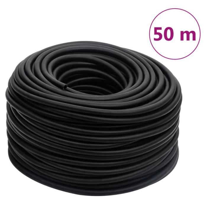 Tuyau D'Air Comprimé Hybride PVC/Caoutchouc Gris 15m Avec Raccord Rapide 1/4'' En Acier Allemand