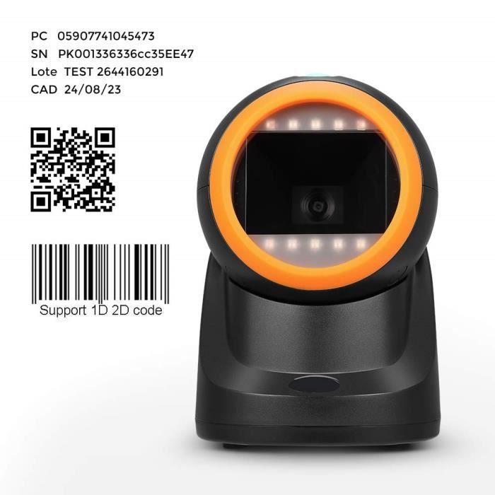 Supermarché MUNBYN Lecteur Code-barres 4.0,QR Code Wireless1D 2D Scanner Douchette de Code à Barres pour Magasin Entrepôt 