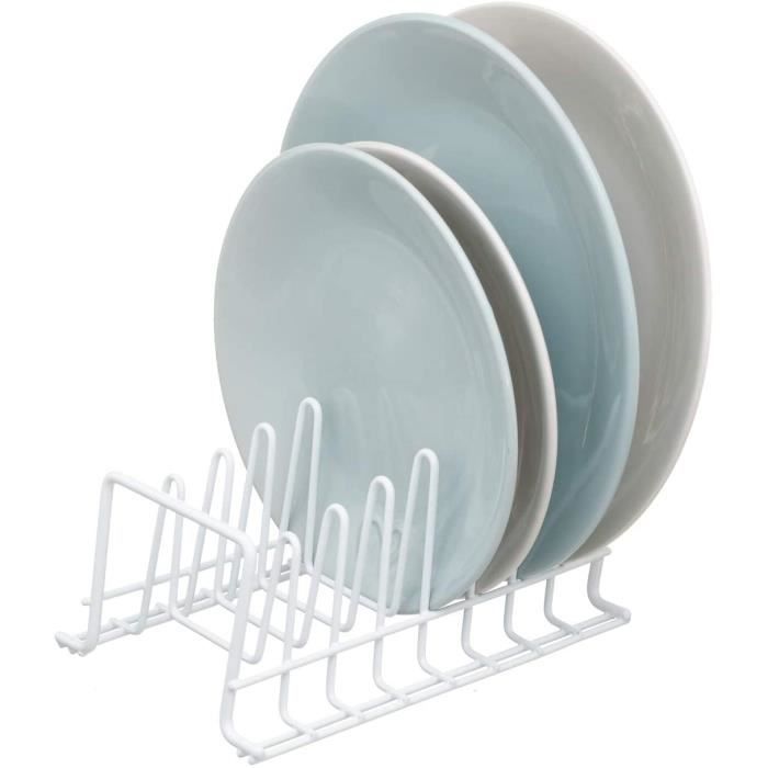 ÉgouttoirRangeAssiettes Organisateur de Placard de Cuisine Blanc Petit[320] Cdiscount Maison