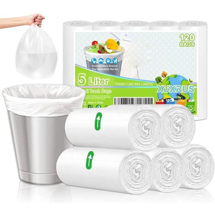 Sac poubelle biodégradable de 5 litres, petit sac poubelle de