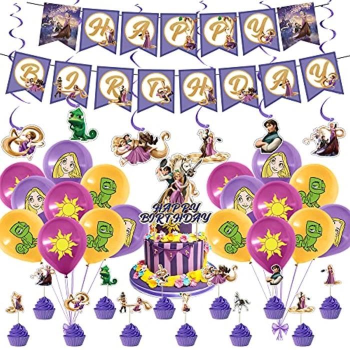 Kit Papier Creatif Oblqu Fournitures De Fete Raiponce Decorations De Fete D Anniversaire A Theme Princesse Raiponce Pour Adultes Av Cdiscount Beaux Arts Et Loisirs Creatifs