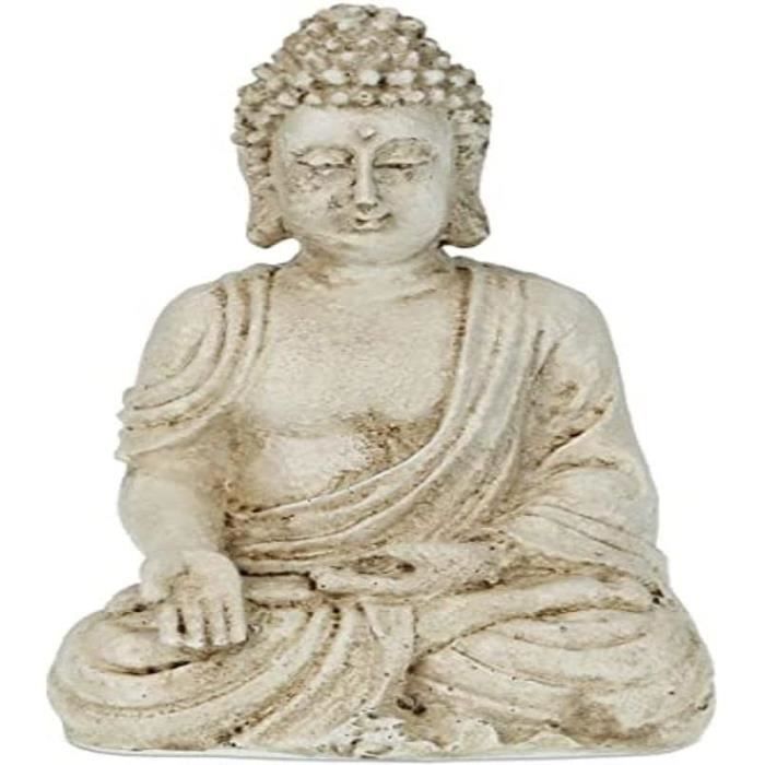 ECD Germany Statue de Bouddha Assis Jardin 63 cm Haut - Polyrésine Résistant aux Intempéries
