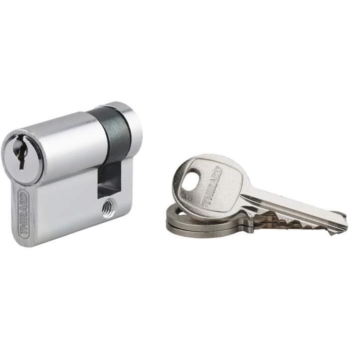 Cylindre De Porte ABUS EC660 10x30mm - Sécurité Renforcée Acier Trempé - Argenté