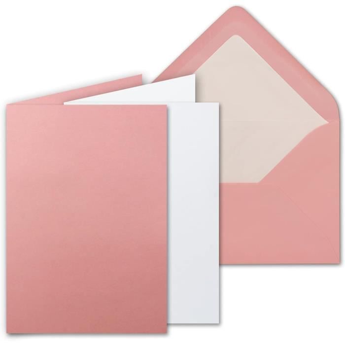 Lot De 25 Enveloppes C6 114x162 Mm - Papier 100 G/m² Rose Fuchsia, Rabat Gommé, Pour Cartes Et Invitations
