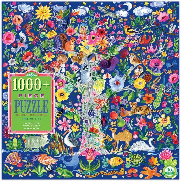 500 Pièces Puzzle En Carton Coloré Éléphant Forêt Puzzles Pour Adultes