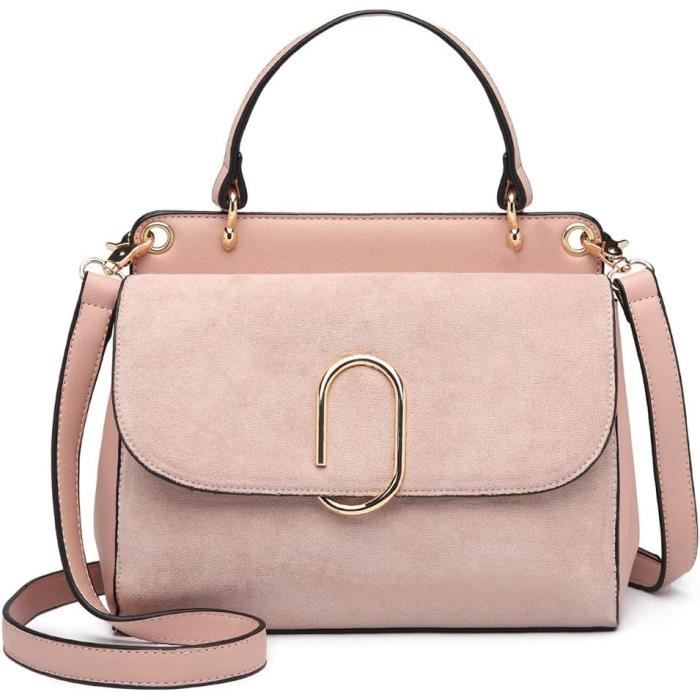 Sac Main Femme Sac Bandouli re Moyen Sac Rabat En Simili Cuir