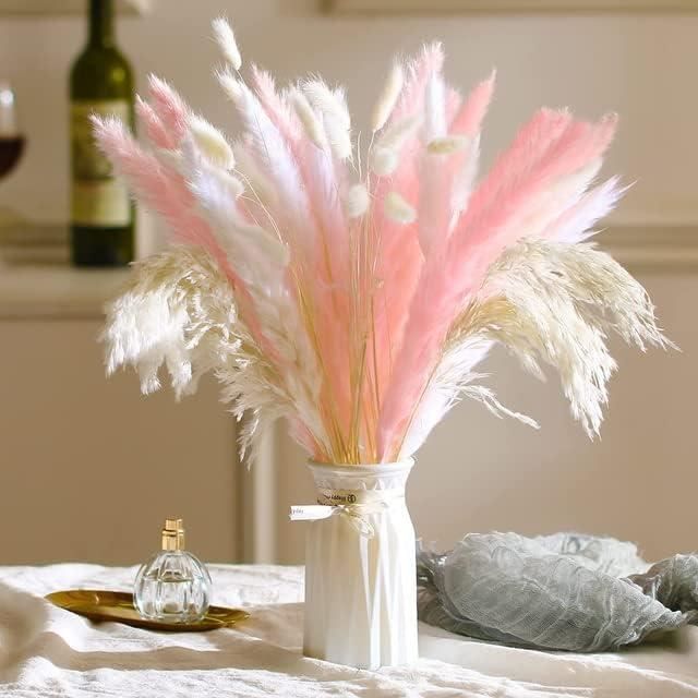 Bouquet Fleurs Séchées Pampa XXL - Déco Boho Naturelle - 45cm - Pour Vase Et Événements