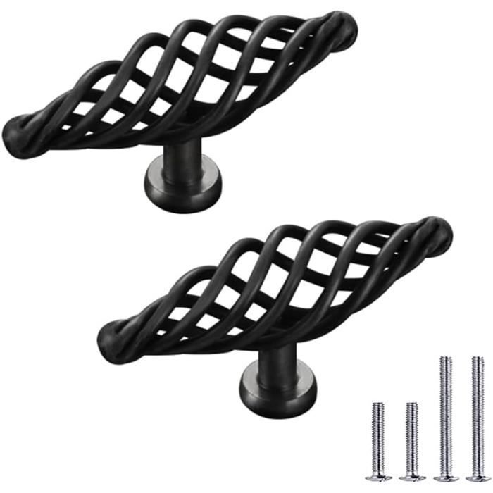 NUZAMAS Lot 2 Taquets Canoë Nylon Noir Avec Vis 6.5" - Kit Ancrage Pont Kayak & Bateau