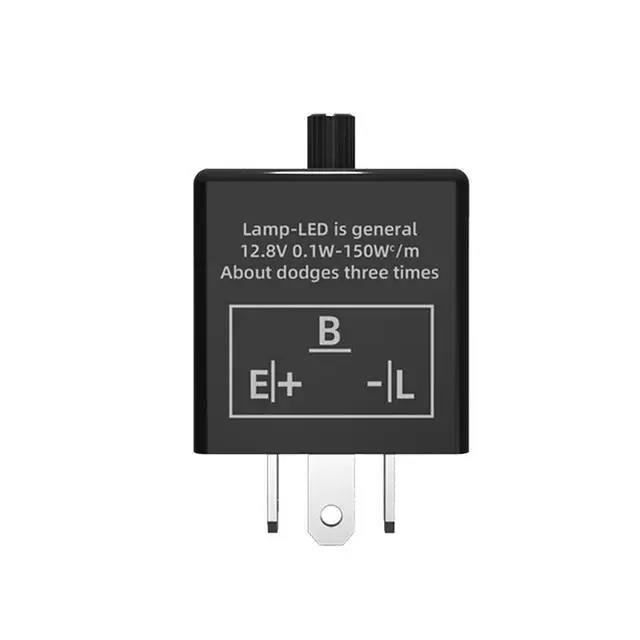 Relais Clignotant LED 2 Broches 12V Pour Moto - Réglable, Orange, Remplacement Direct Des Clignotants Blue Reflection Switch