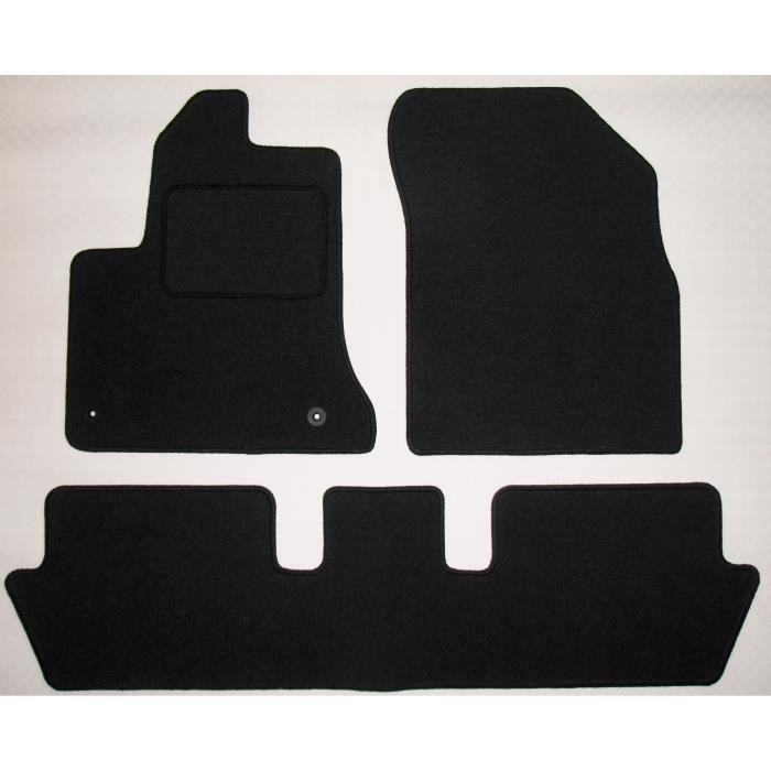 Gledring Tapis de Coffre Rubbasol (caoutchouc) compatible avec Citroën C4 Grand Picasso 2013- & C4 Grand Spacetourer 2018- (5-&7-Personnes), Noir