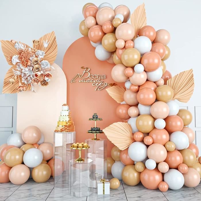 Ballons Halloween 60 Pièces – Latex Orange, Noir, Blanc, Avec Rubans, Pour Décoration Fête