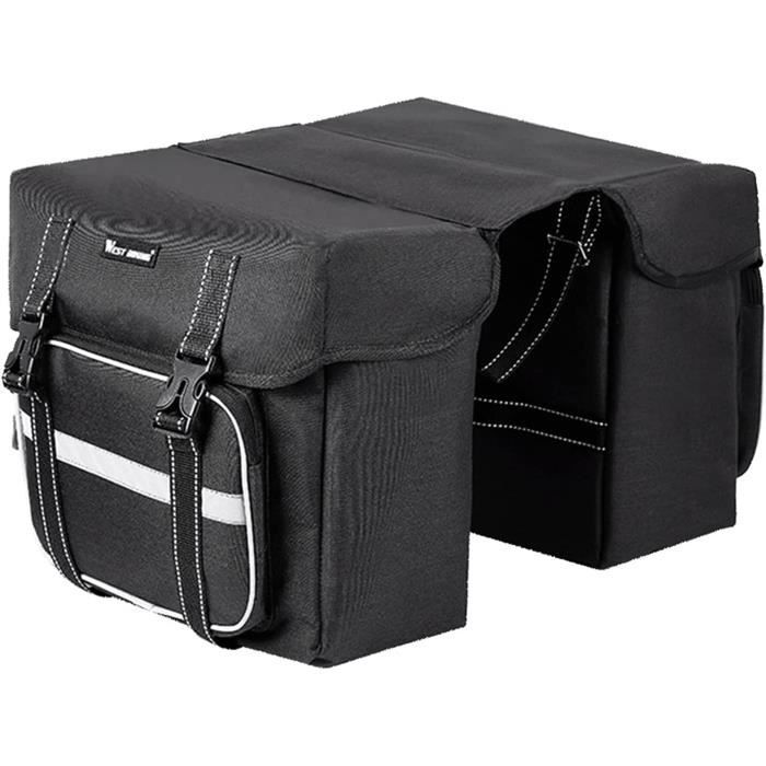 Sacoche de V?�lo Porte-Bagages Double Sac de Roue Arri?�re 25L ??tanche Grande Capacit?� Sacoche de 