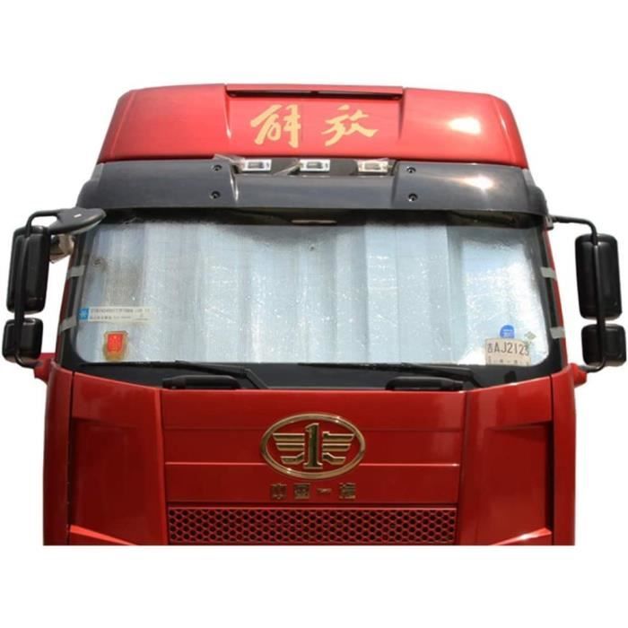 Pare-soleil Bulles Pour Camion 220x80 Cm - Protection Thermique Et Anti-UV - Ventouses, Pliable - Pour Pare-brise Et Fenêtres - 4