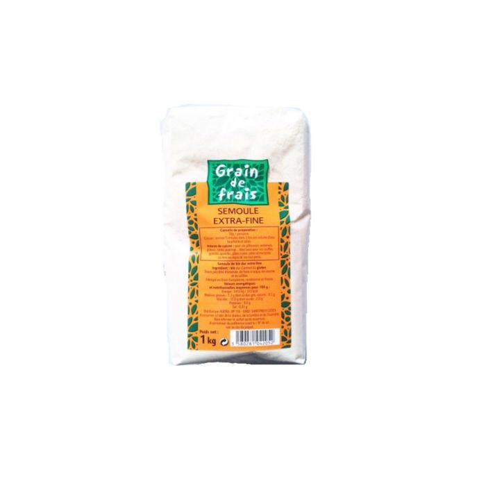 Semoule extra fine - Grain de Frais - paquet 1kg - Cdiscount Au quotidien