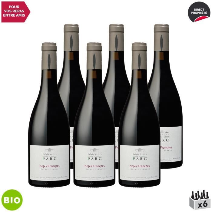 Pays d'Hérault Pays de Caux Notes Franches Rouge 2019 Bio Lot de