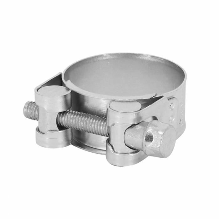 Collier De Serrage Double Pour échappement - Acier Inoxydable, Diamètre 35 Mm, Longueur 95 Mm, Universel
