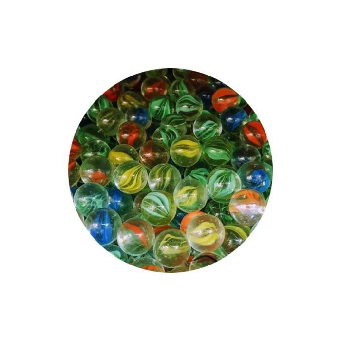 Sac De 100 Billes En Verre - Toutes Différentes, Diamètres 10 à 25 Mm - Pour Jeux, Collection Ou Décoration - 2