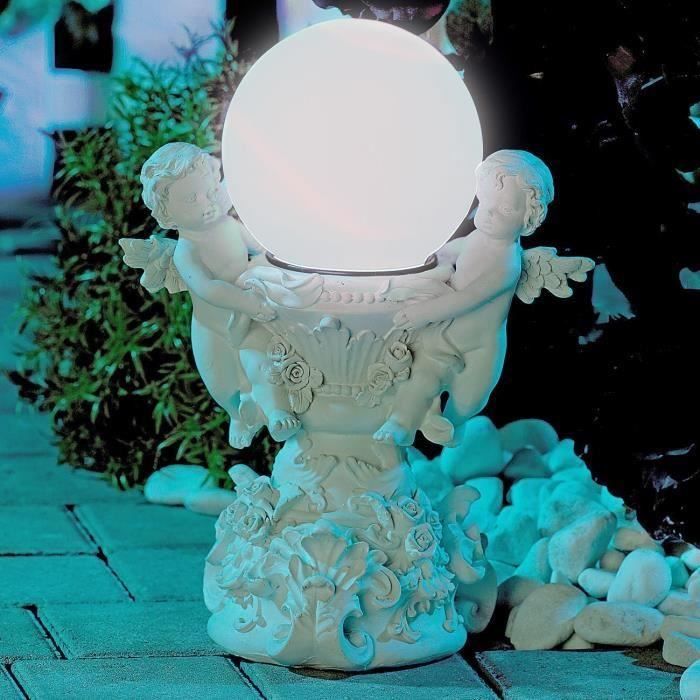 2x Cabane de jardin Yard DEL Chat solaire lumineux Ornement Décoration Figurine Statue 