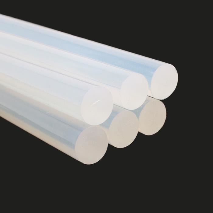 Lot De 10 Bâtons De Colle Thermofusible Uxcell – 11mm X 300mm – Transparent – Pour Pistolet électrique