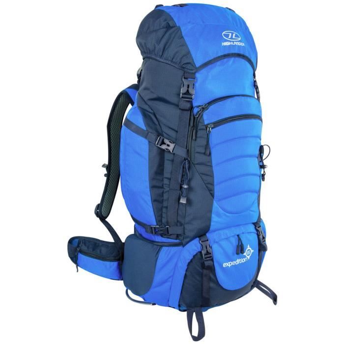highlander expedition 85 sac à dos bleu