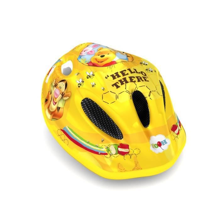 Casque de protection Disney Winnie l'Ourson pour enfant - Vélo loisir - PVC Jaune - Mixte - 5 ans et plus