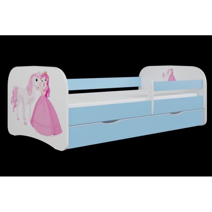 Lit enfant princesse bleu Kocot Kids Babydreams - 80x160 cm - Sans tiroir ni matelas Lit enfant princesse bleu Kocot Kids Babydreams - 80x160 cm - Sans tiroir ni matelas