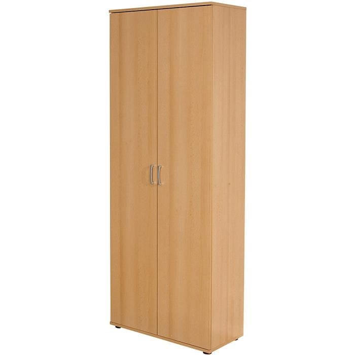 pkline penderie vekla chambre à coucher bois armoire porte battante cabinet hêtre décor