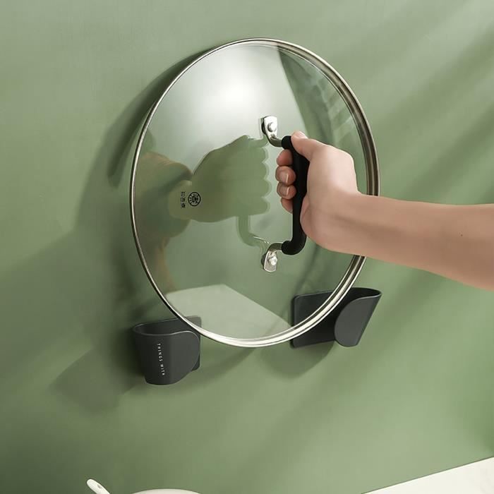 Porta Coperchi Pentole Salvaspazio Range Couvercle PARFCO - Support U Double Couche Acier Inoxydable Avec Porte-Spatule Rangement Casserole