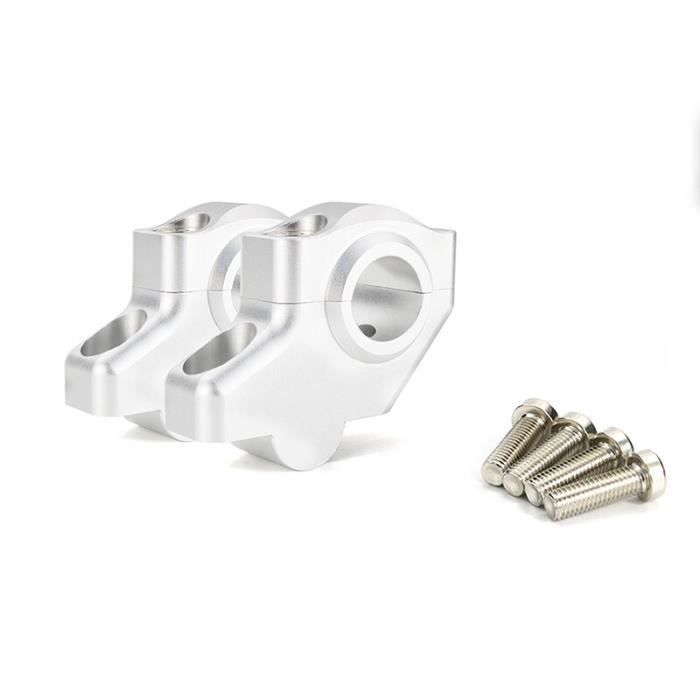 Rehausseur De Guidon Moto 22mm - Élévation 30mm & Recul 20mm - Alliage Alu CNC