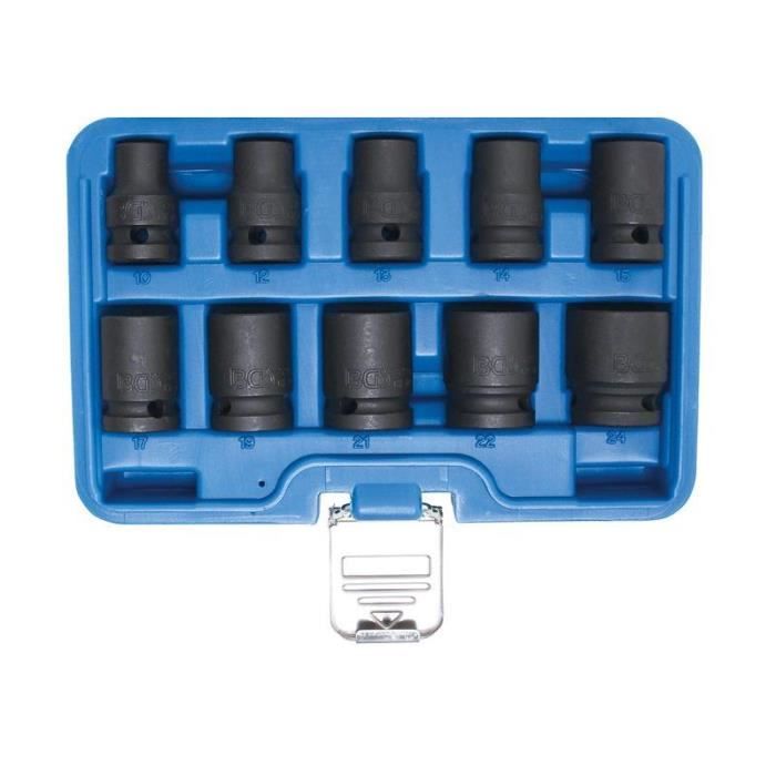 Jeu de douilles à six pans - 6,3 mm (1/4) / 12,5 mm (1/2) - 115 pièces| Prix discount | Livraison rapide
