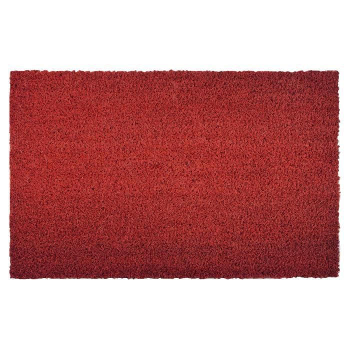40x60cm fibres en coco rouge effet nettoyant élevé 3 tailles casa pura Tapis dentrée en coco en couleur rouge épaisseur 17mm 