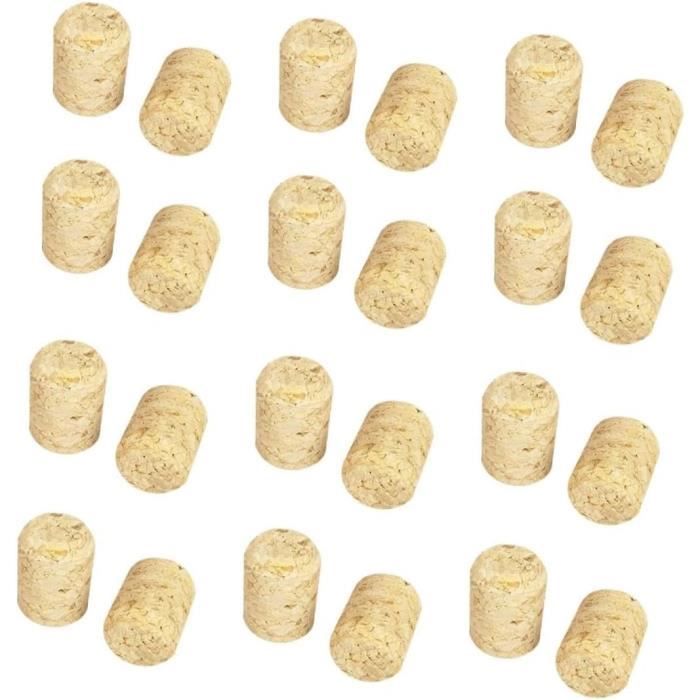 Runxsam 50 Pièces Bouchons En Liège Coniques Naturels - Pour Bouteilles Vin, Bière Et Projets DIY