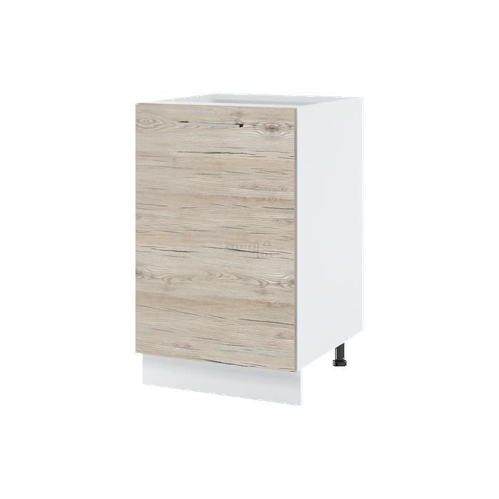 Meuble bas de cuisine Bellissi Noyer Blanchi 1 porte L 50 cm - Cuisineandcie Meuble bas de cuisine Bellissi Noyer Blanchi 1 porte L 50 cm - Cuisineandcie