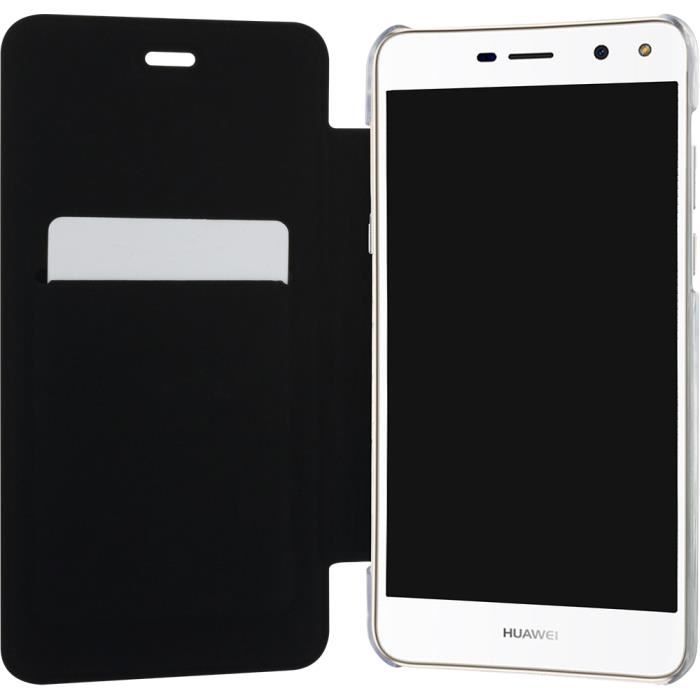 Etui folio Huawei Y6 2017 Coque rigide Fermeture rabat