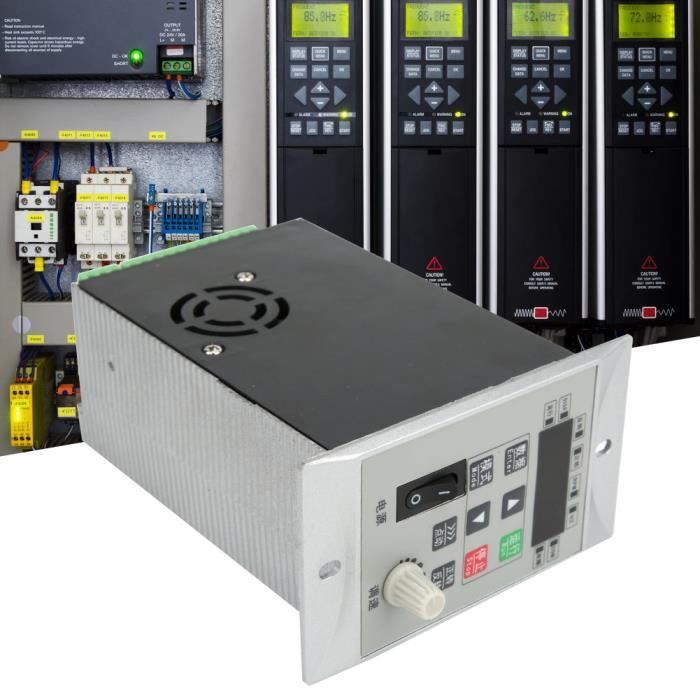 Onduleur VFD 2.2kW - Convertisseur Fréquence 220V Monophasé Vers Triphasé 220V - Contrôleur Vitesse Moteur Avec Ventilation Puissante