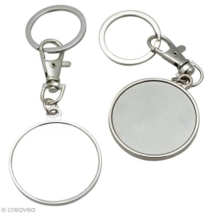 KSCD Lot de 4 mousquetons en métal porte-clés porte-clés crochet, porte-clés  porte-anneau porte-clés organisateur pour voiture clé Finder 