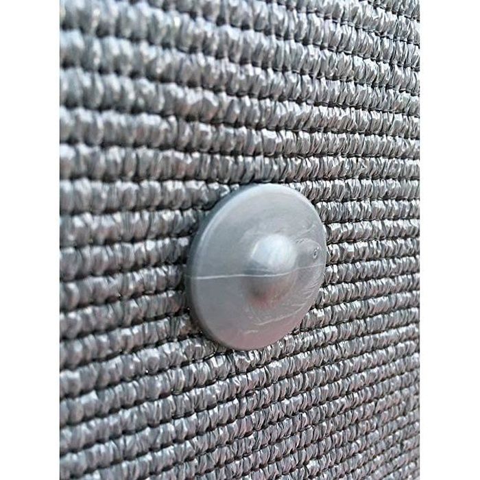 Fixations Brise vue GRIPNET, Traités anti-UV pour panneaux grillagés (diamètre tige 5mm) | Lot de 30 Pièces, Gris Anthracite.