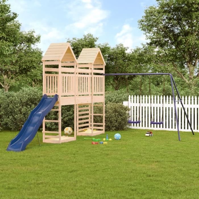 Drfeify Aire de jeux d'extérieur bois de pin imprégné A3155863 TA188 - Jeux - Jouets
