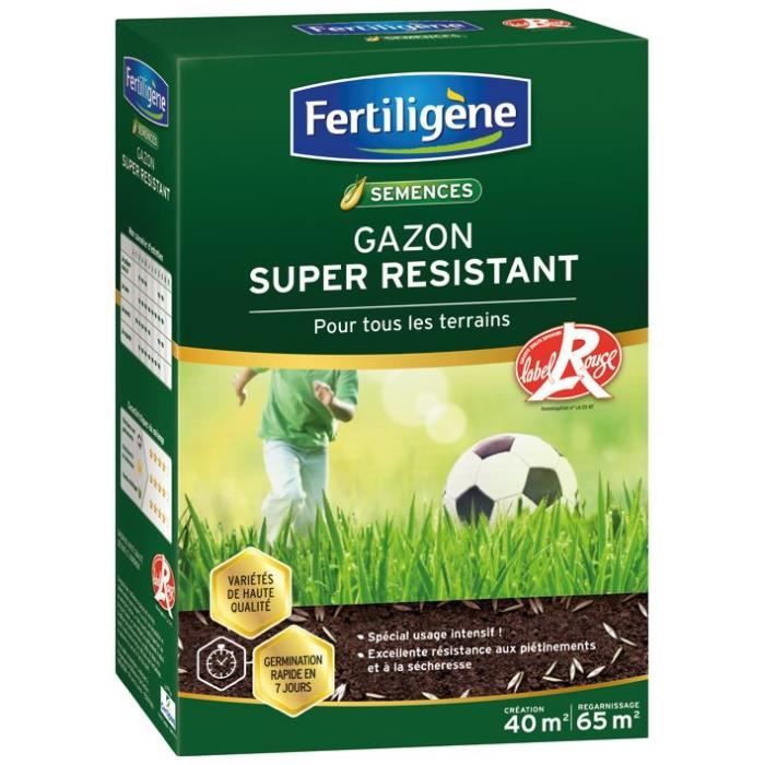 FERTILIGENE Gazon Super Résistant Tous Terrains - 1 kg