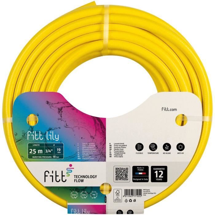 FITT Tuyau Lily - Ø19mmx25m - Jaune