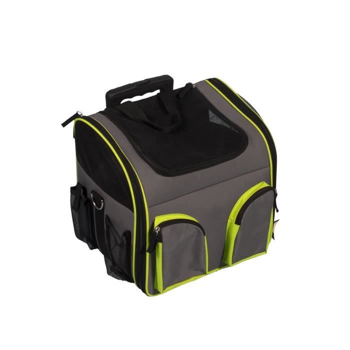 Comparer les prix de Sac de transport à roulettes Trolley Fluo 37,5X33X39cm - FLAMINGO