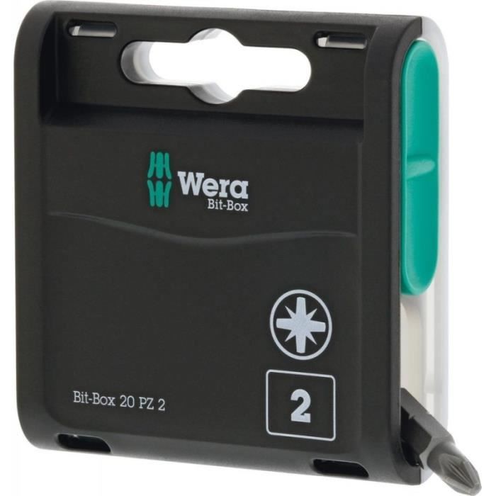 Bits - Wera - Assortiment 20H - 20 unités - PZ2x25mm - Acier ...