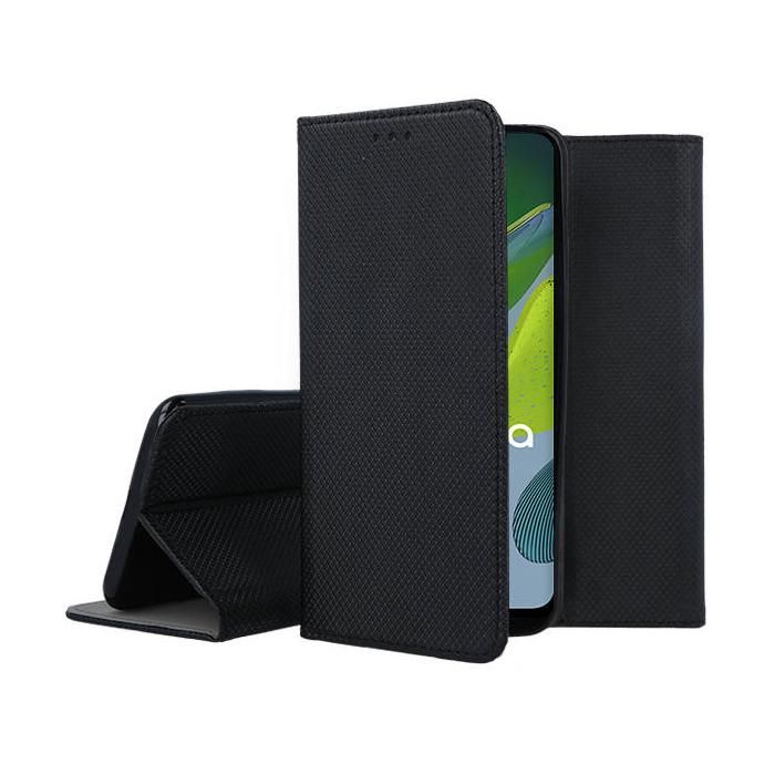 Coque à Clapet (bookstyle) Pour Motorola Moto E13 – Noir – TPU – Étui Pochette