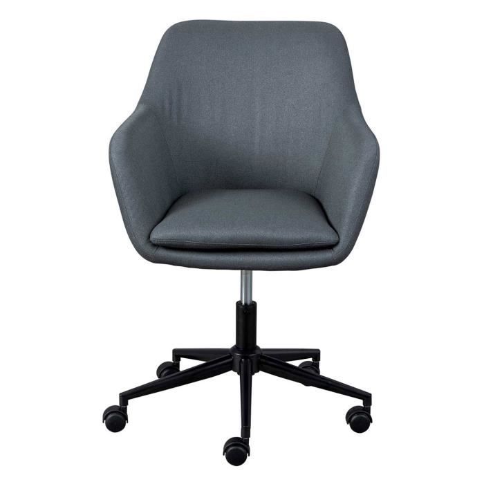 chaise de bureau - interlink - work - réglable en hauteur - coussin d'assise amovible - roulettes