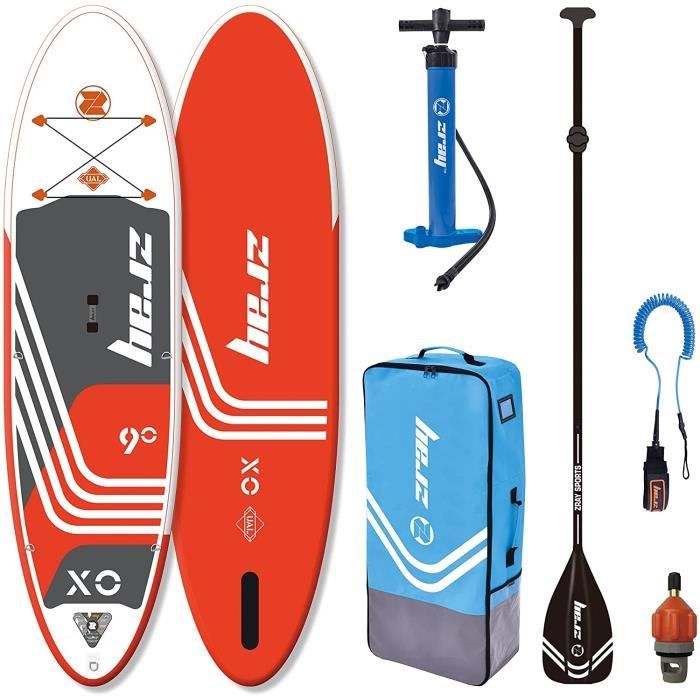 F2 Comet 10'6 Grau, aufblasbares Stand Up Paddle Board mit Basic Zubehör Paket und Dropstitch-Konstruktion: Tests, Infos & Preisvergleich