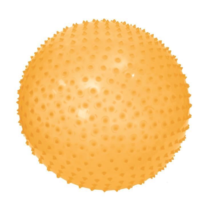 Ballon de motricité XXL - LUDI - Jaune - Pour enfant de 2 ans et plus - Texture à picots tendres